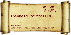 Theobald Priszcilla névjegykártya